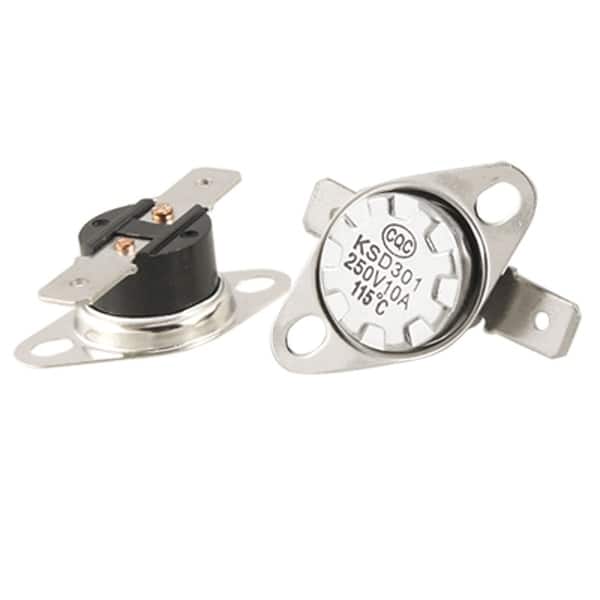 5 x KSD301 Temperature Control Switch Thermostat 115 Celsius N.C
