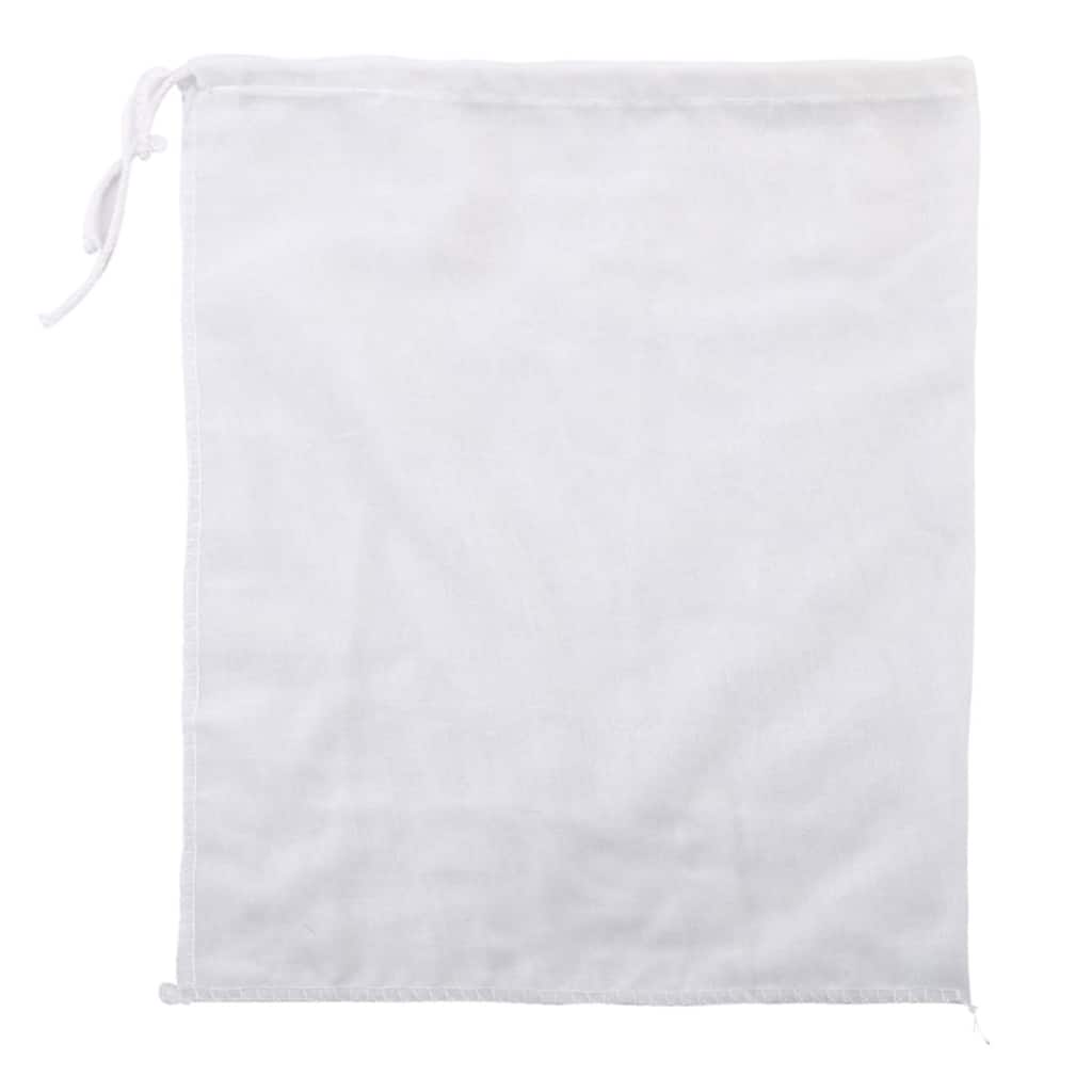 Linen Brew Raw Food Mesh Net Strainer Filter Boil Bag White 28cmx23cm