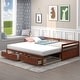 preview thumbnail 2 of 18, Costway Twin to King Daybed with 2 Drawers Wooden Sofa Bed for - See Details