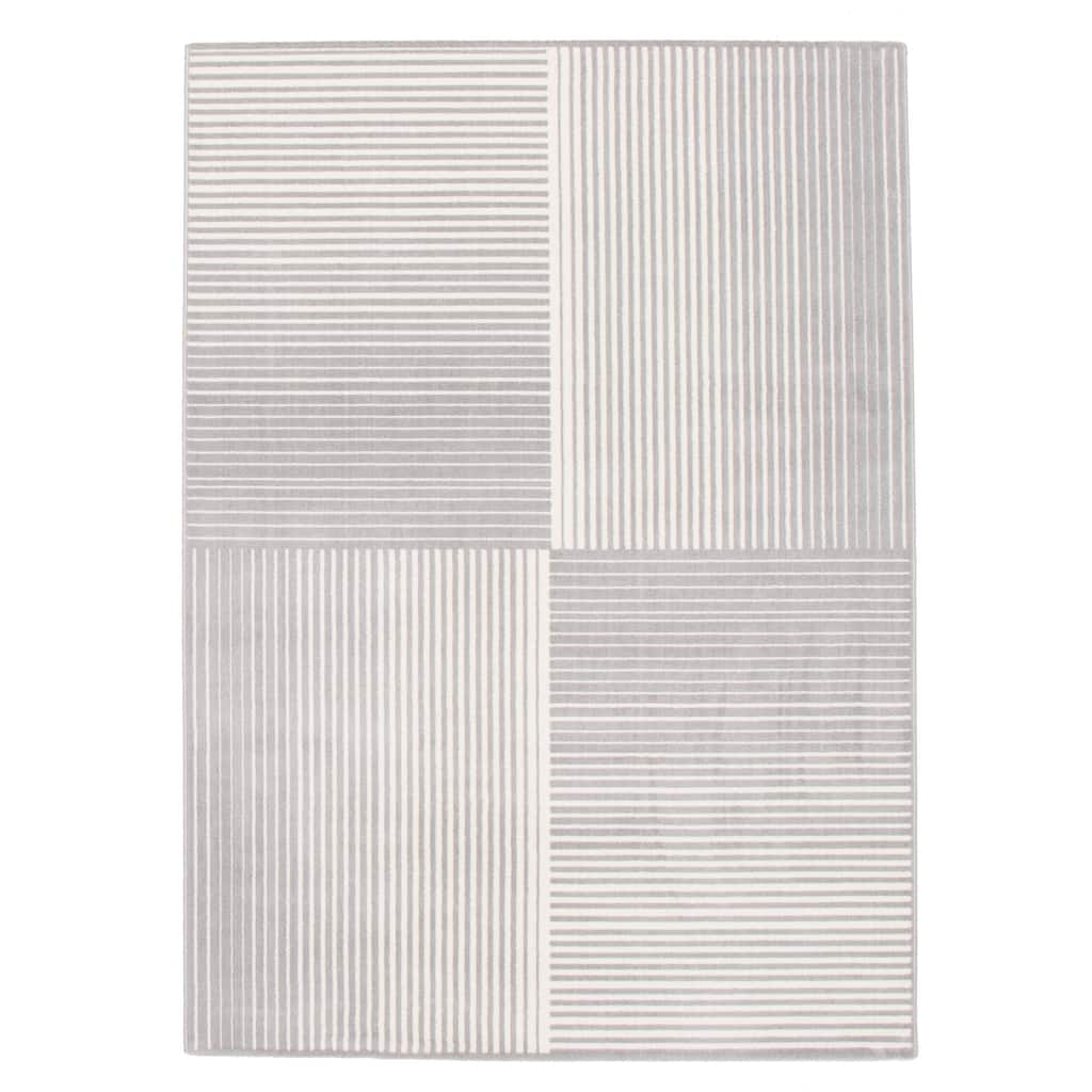 ECARPETGALLERY Ambiance White/Grey Modern & Contemporary Rug