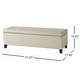 preview thumbnail 39 of 40, Lucinda Faux Leather Storage Bench by Christopher Knight Home - 51.25" L x 17.50" W x 16.25" H