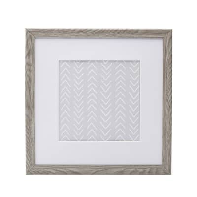 Melannco Set of 9 Matted Grey Frames , Holds 8x8 Inch Photos