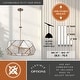 preview thumbnail 4 of 10, Euclid Mercury Glass/ Brass Mid-Century Modern Pendant Light