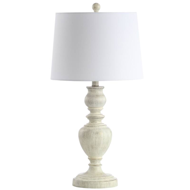 SAFAVIEH Lighting 28-inch Zabi White LED Table Lamp (Set of 2) - 14"x14"x27.5" - 14"W x 14"D x 28"H