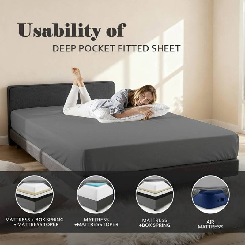 Superior Egyptian Cotton 650 TC Extra Deep Pocket Fitted Sheet
