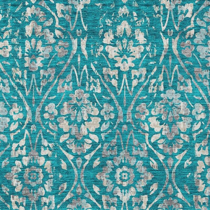 HomeRoots Floral Transitional Rectangle Outdoor Rug