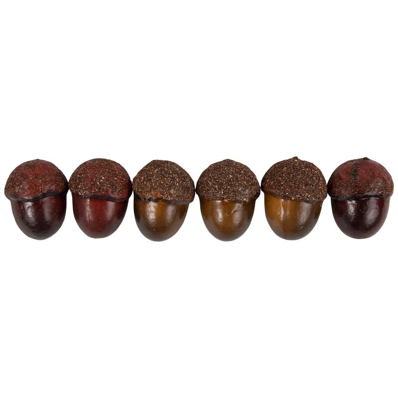 Fall Harvest Artificial Acorns and Maple Leaves Decoration Set - 11 Piece