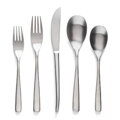 over&back 20-Piece Curved Flatware Set - Service for 4