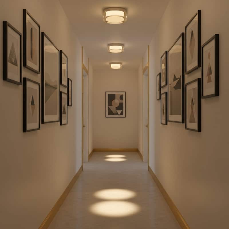 6-Inch LED Flush Mount Light Acrylic Diffuser Dimmable 1500 Lumens