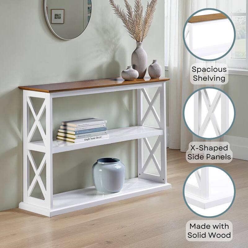 Convenience Concepts Coventry Console Table with Shelves