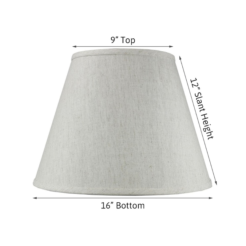 Textured Oatmeal Empire Hardback Lamp Shade