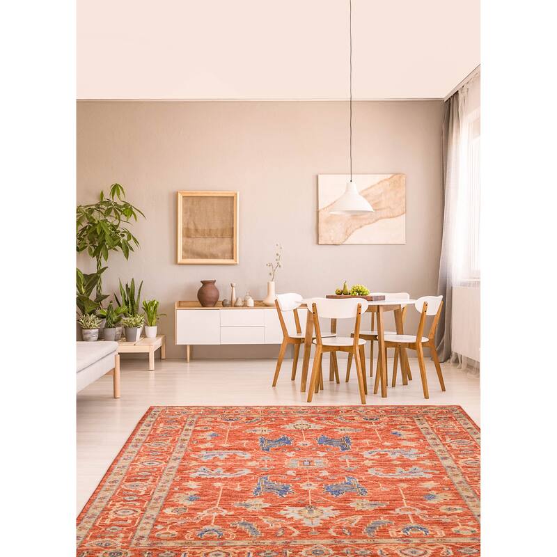 ECARPETGALLERY Hand-knotted Jules Serapi Dark Copper Wool Rug - 8'11 x 11'8