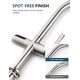 preview thumbnail 40 of 39, Lefton Touchless Pull-Out Kitchen Faucet, Hands Free Motion Sensor Activated, Battery-Free Temperature Display, KF2206