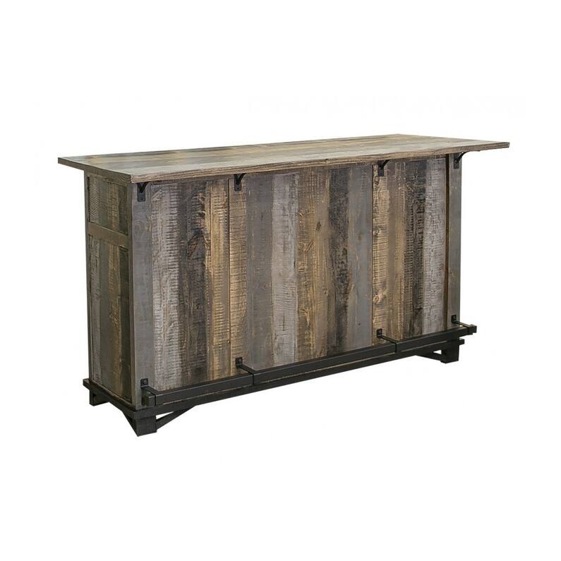 Greenview Loft Rustic Modern 76" Bar Counter