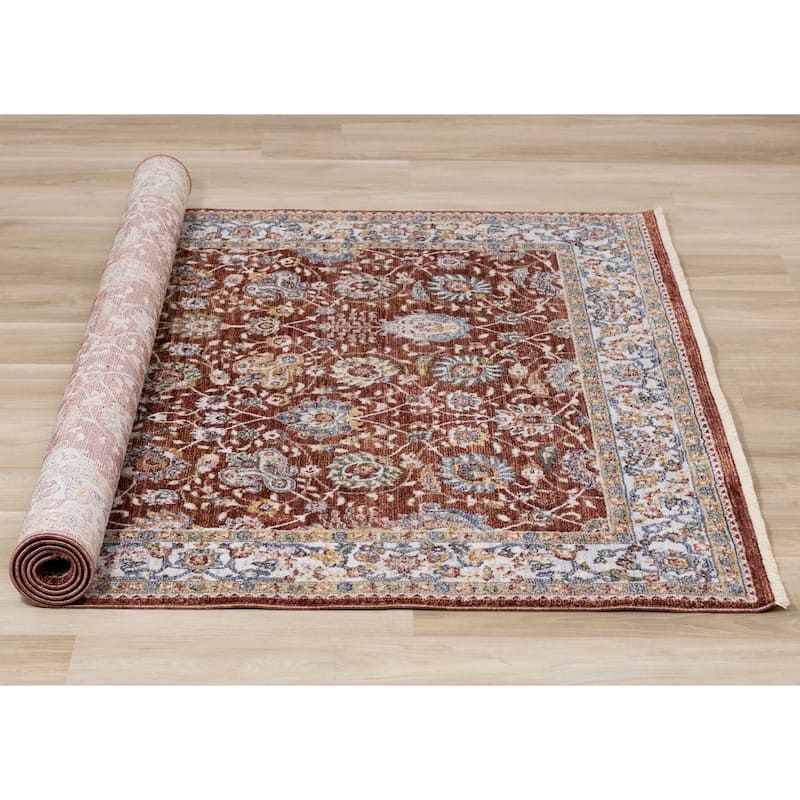 Olivia Collection - Classic Elegant Border Area Rug