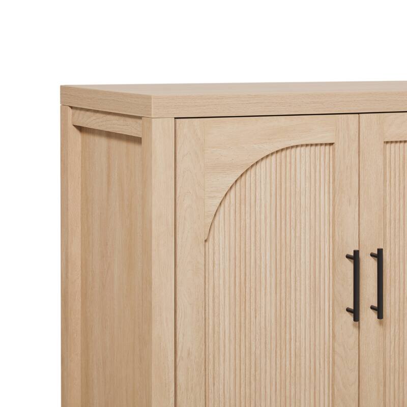 Walker Edison Modern 60-inch Reeded Sideboard with Arched Doors