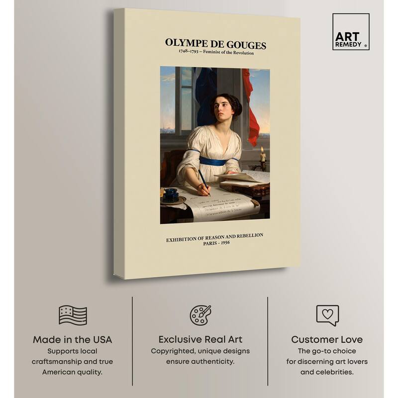 Intellectual Olympe Canvas by Art Remedy, Gallery Wrapped