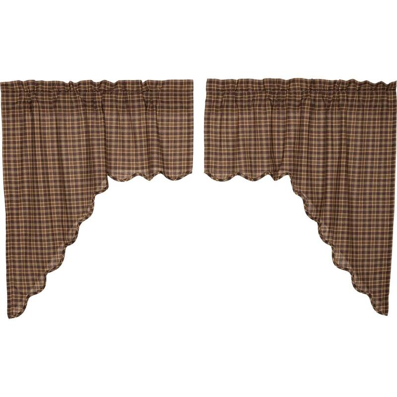 Prescott Swag Scalloped Set of 2 36x36x16 - Swag 36x36x16