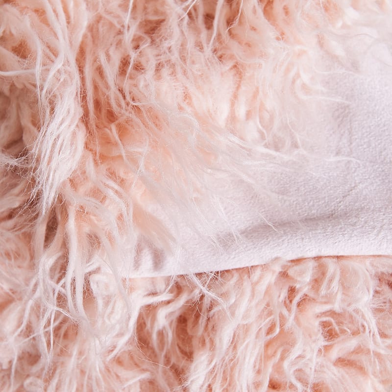 Karenne Shaggy Fauxfur Throw Blanket