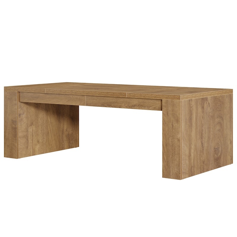 70.9-Inch Wooden Computer Desk, Large Farmhouse Executive Office Desk