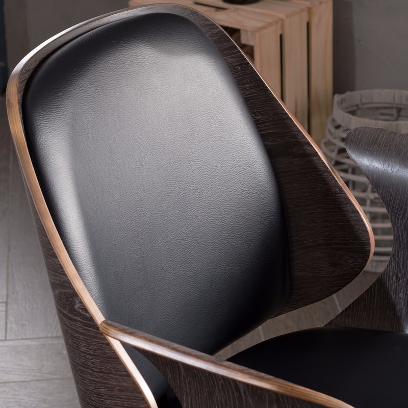 Corvus Marsala Industrial Mid-Century Accent Chair