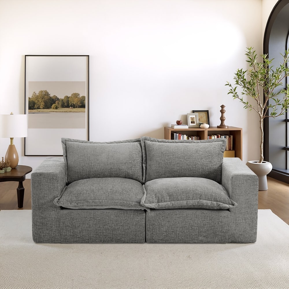 84" Fluffy Cloud Couches Loveseat Sofas
