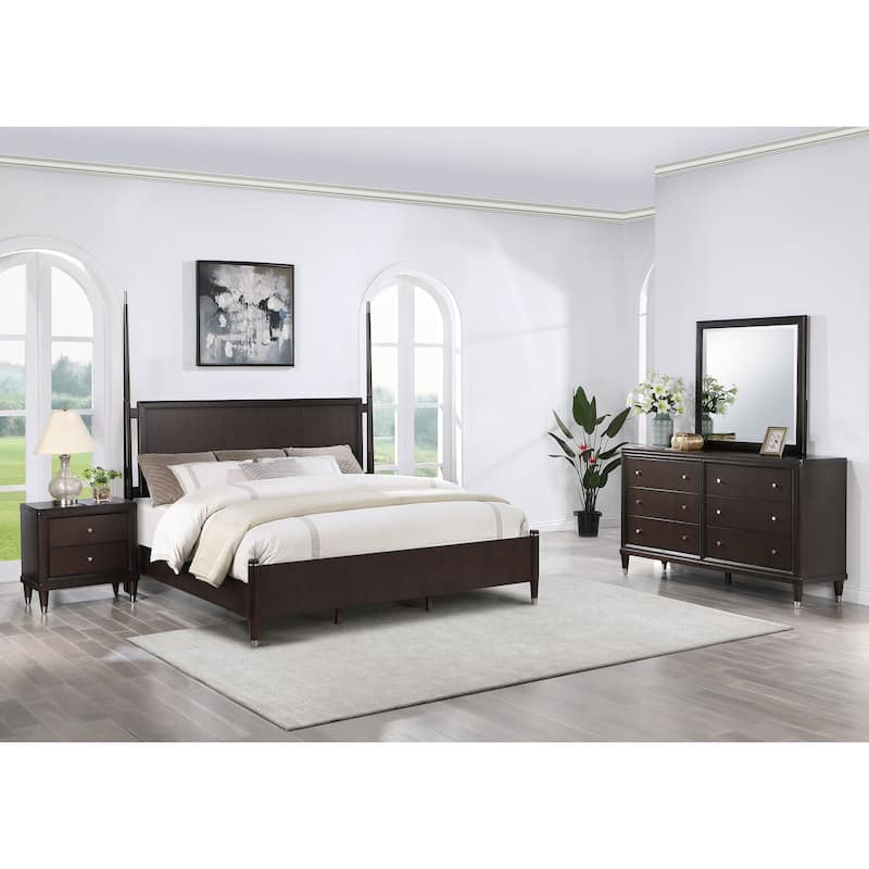 Emberlyn Mid-Century Modern Poster Bedroom Set Brown