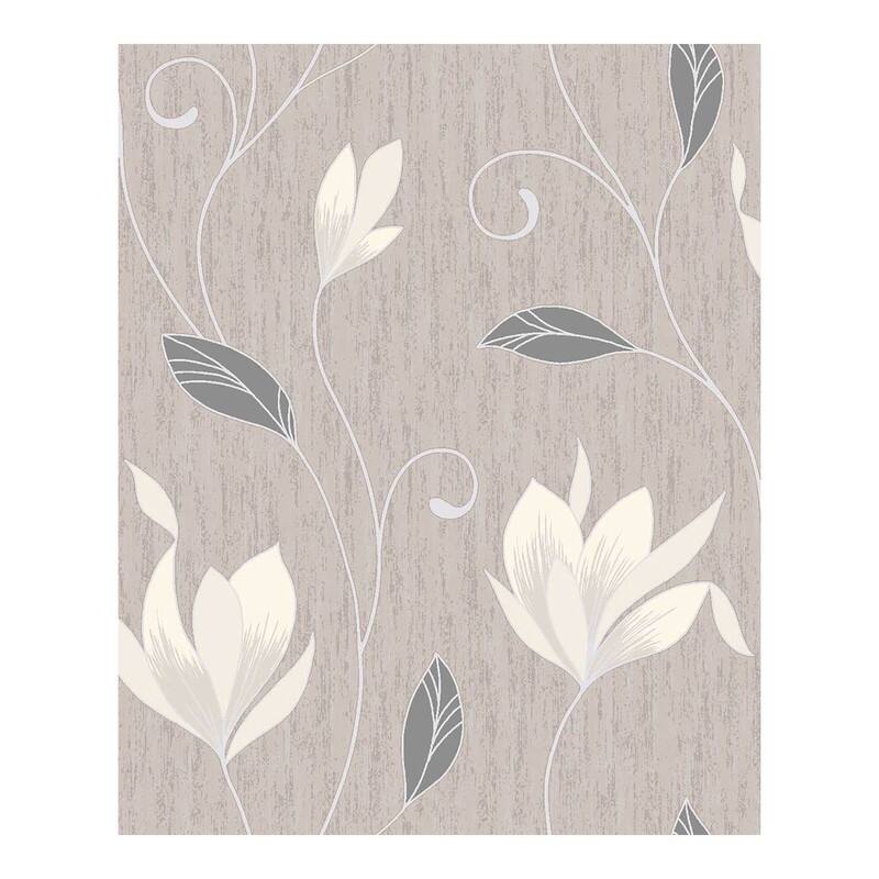 Advantage Anais Neutral Floral Trails Wallpaper - 20.5 x 396 x 0.025