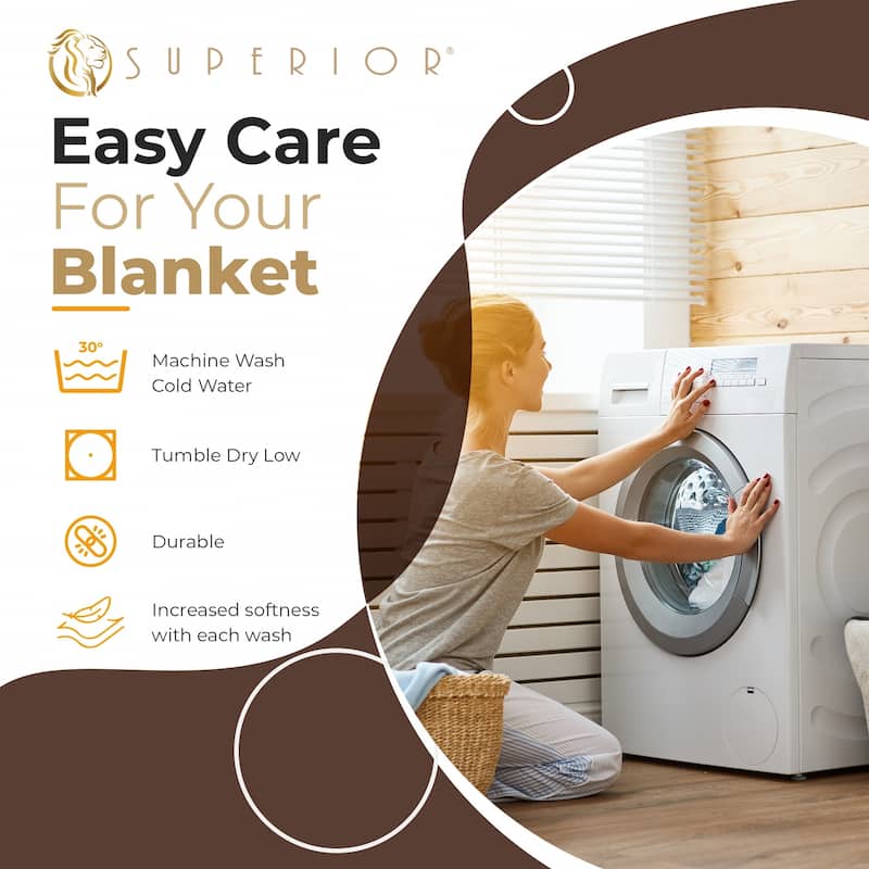Superior Waffle Weave Honeycomb Knit Soft Cotton Blanket
