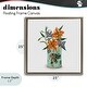 preview thumbnail 24 of 34, Stupell Lilies In Retro Tin Framed Floater Canvas Wall Art, Design By Val Rhodes