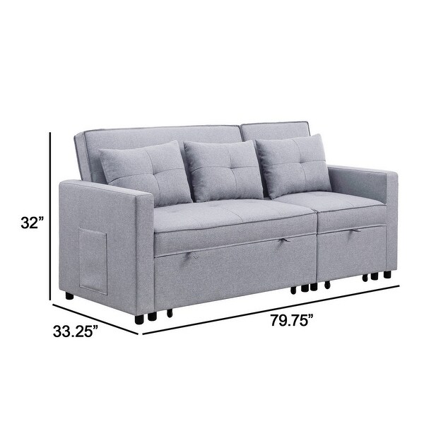 Sleeper sofa under 80 inches sales