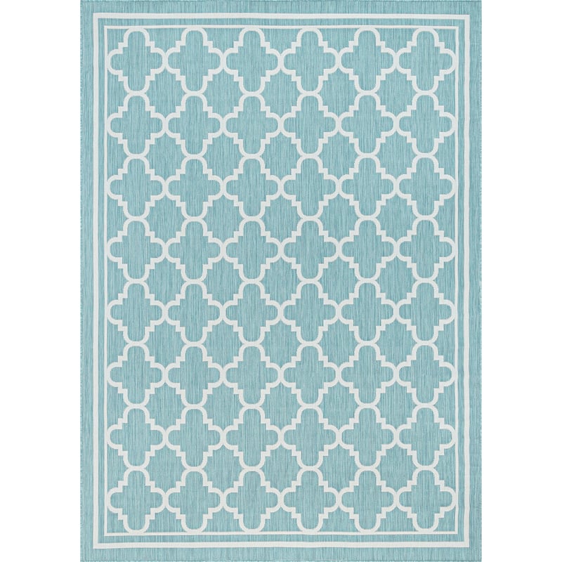 Exo Coastal Geometric Indoor/Outdoor Area Rug