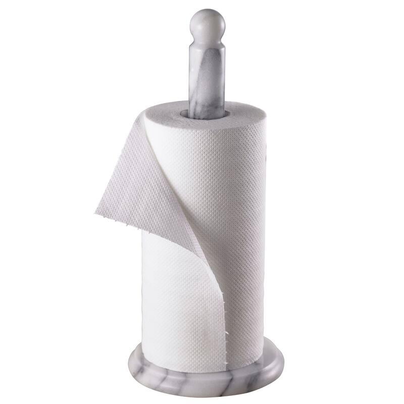 Creative Home White Marble 12.5"H Upright Paper Towel Holder