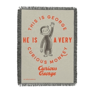 Universal Curious George Tapestry Throw Blanket