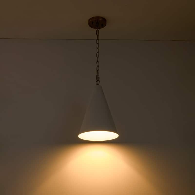 Modern 1-Light Dimmable Conical Single Pendant - N/A