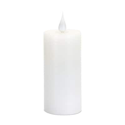 LED Lighted Flameless Candle - 4" - White