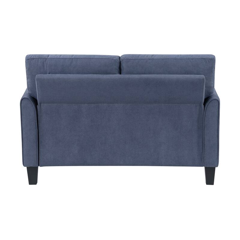 Felix Textured 3-Piece Living Room Set - Wood Finish Exposed Feet