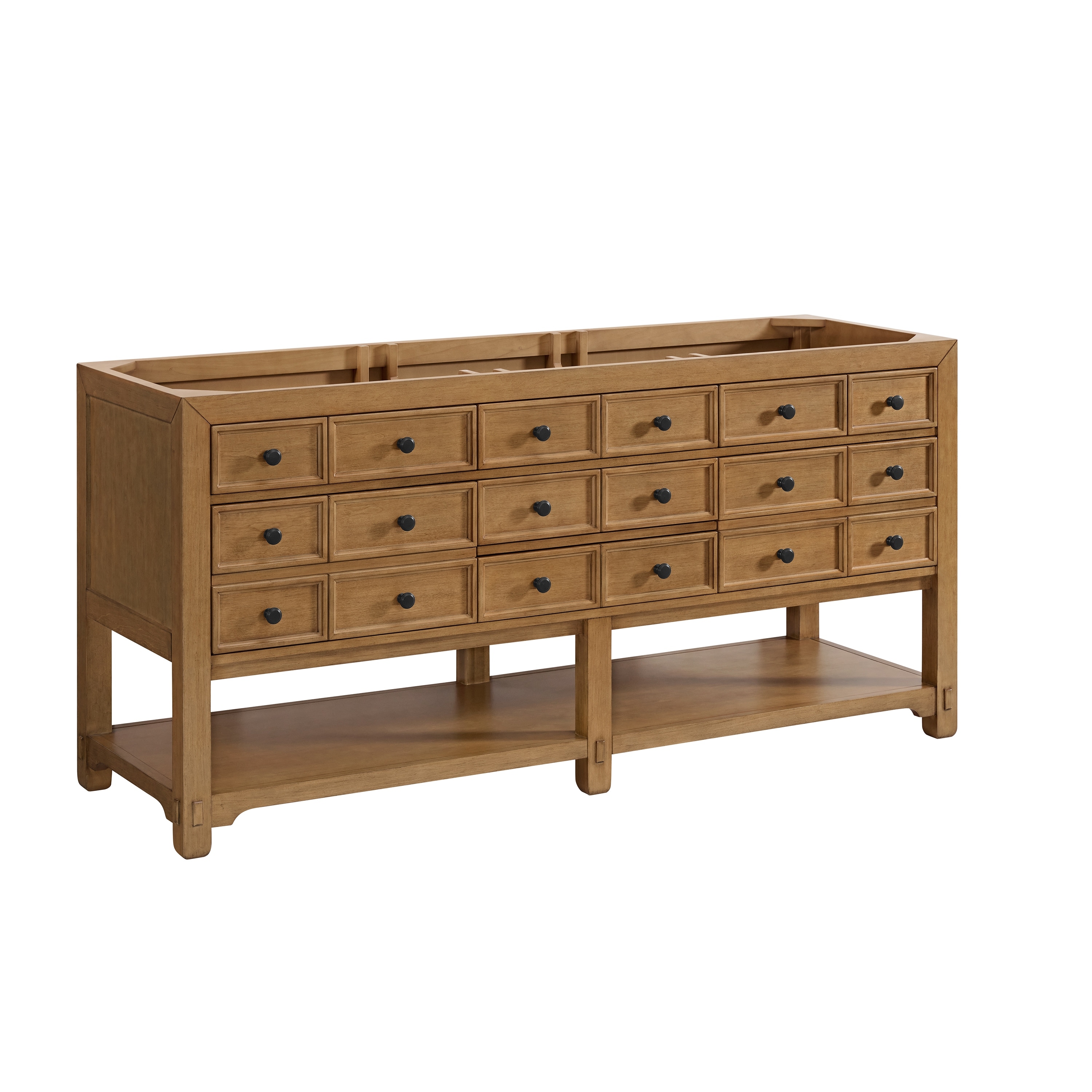 James Martin Vanities Malibu 72" Double Vanity Cabinet, Amber Birch