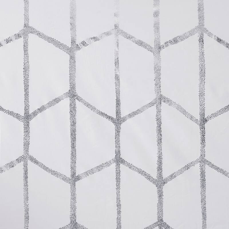 Intelligent Design Khloe Total Blackout Metallic Print Grommet Top Curtain Panel