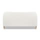 preview thumbnail 14 of 19, Roman Boucle Faux Sherpa Curved Headboard Upholstered Platform Bed