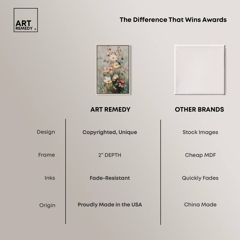 Vintage White Whispers Canvas by Art Remedy