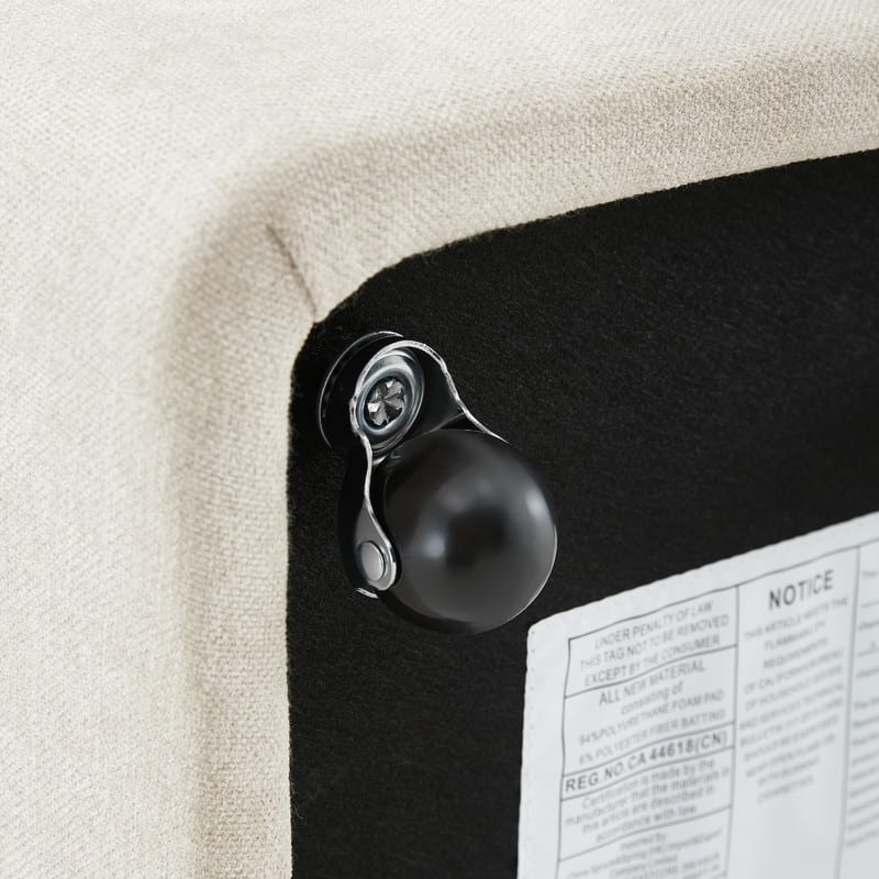 Spruce & Spring Iris Modern Upholstered Fabric Dining Chair with Casters