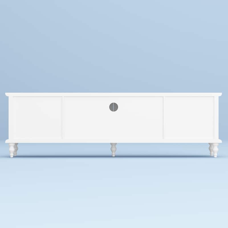Cabinet Set with Tempered GlassStorage & TV Stand Combo Organization - SideCabinet+TVStand