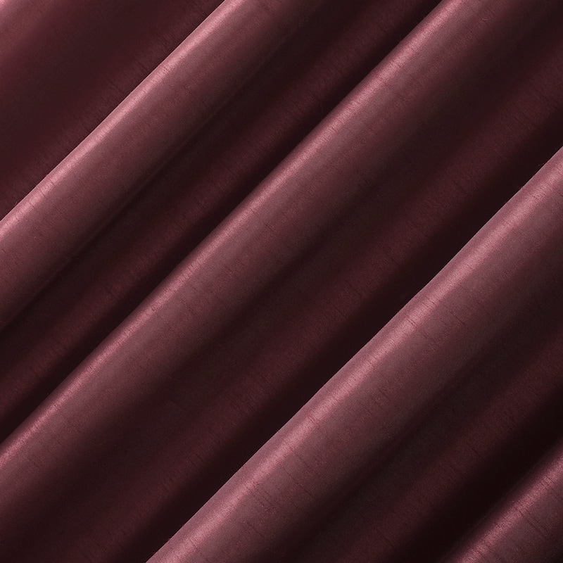 Sun Zero Evelina Faux Dupioni Silk Thermal Extreme Total Blackout Back Tab Curtain Panel, Single Panel