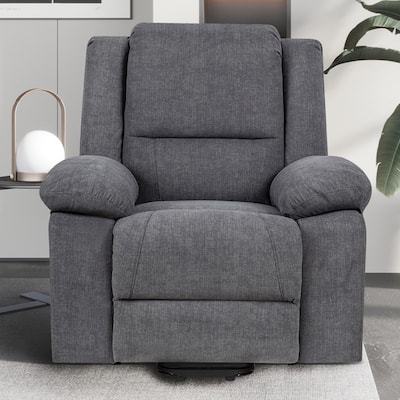 Bedroom Massage Chair Accent Chair Lounge Chair with Retractable Armrest Recliner Chair Lounge Chair Sofa Chair,Grey