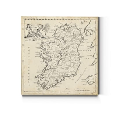 Map of Ireland -Premium Gallery Wrapped Canvas