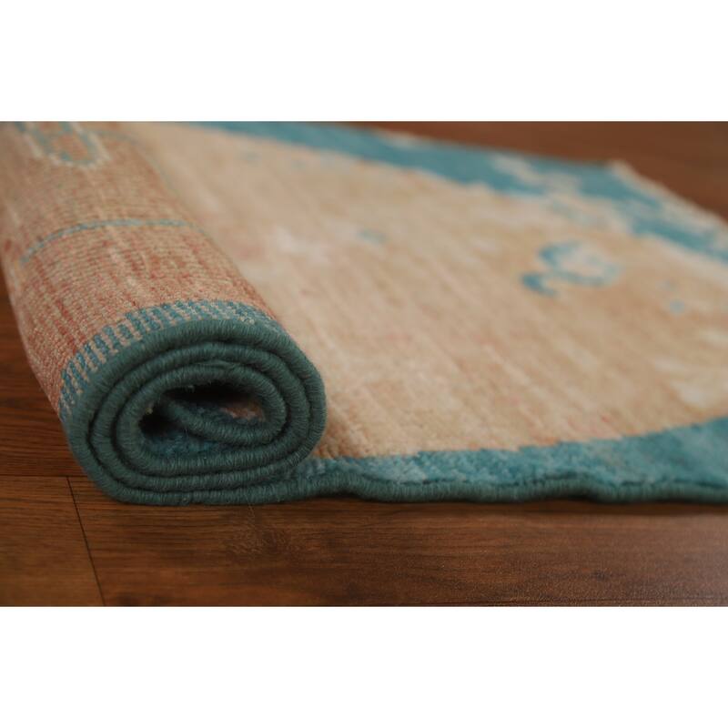 Animal Pictorial Art Deco Oriental Rug Wool Hand-knotted Foyer Carpet - 2'1" x 4'0"