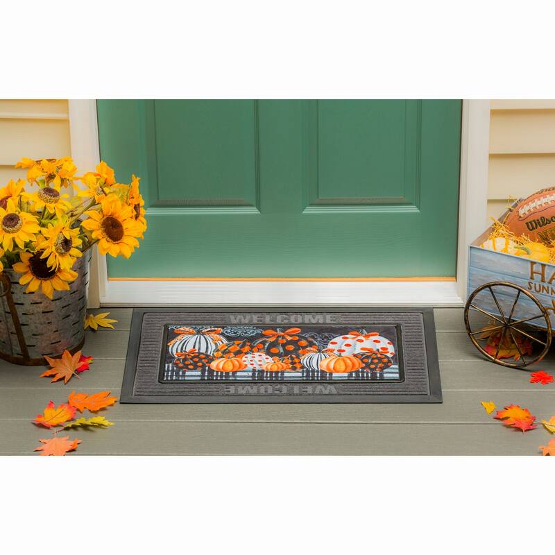Elegant Patterned Pumpkins Sassafras Switch Mat - Multi-Color