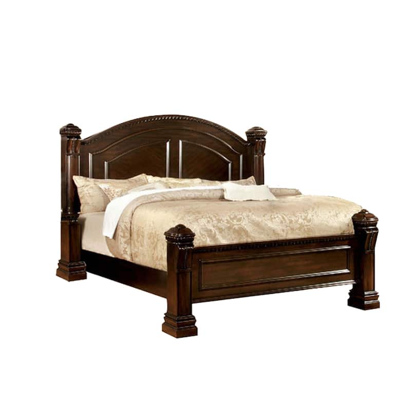 Wooden Bed in Cherry Finish - King