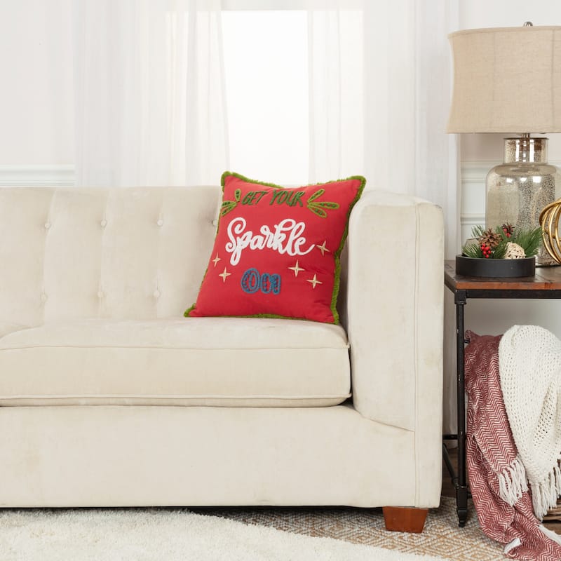 Rizzy Home Get Your Sparkle On Throw Pillow Cover